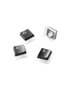 Steelseries Universal Double Shot PBT Keycaps Prismcaps US - Black / White