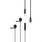 Saramonic LavMicro U1C Lavalier Microphone with detachable Lightning Connector and 2 Mic Capsuals for iPhone x/8/7/7+/SE/6s/6/5s/5/iPad/iPod Touch