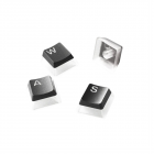 Steelseries 60200 PrismCaps Universal Double Shot PBT Keycaps - Black US