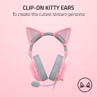 Razer Kitty Ears V2 - Universal Fit Clip-on Kitty Ears for Headsets - Quartz Edition - FRML Packaging