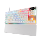 Steelseries 64898 Apex Pro TKL Omnipoint Keyboard US + Magnetic Wrist Rest (Gen 3) - White