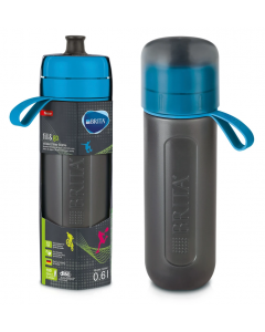 Brita Fill & Go Active Filter Water Bottle 0.6L Blue