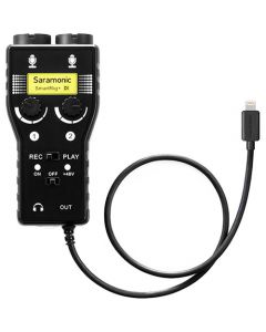 Saramonic SmartRig+ Di, 2-Channel Mic and Guitar Interface with Lightning Connector for iOS Devices