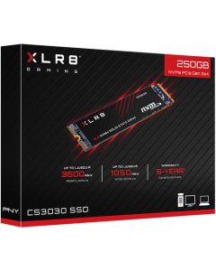 PNY Technologies 250GB XLR8 CS3030 NVMe M.2 Internal SSD M280CS3030-250-RB