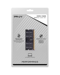 PNY Technologies 16GB Performance DDR4 2666 MHz SO-DIMM Memory Module MN16GSD42666BL