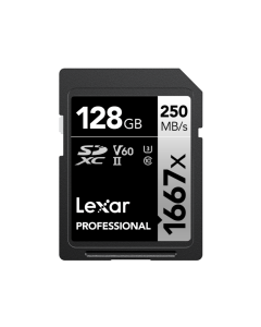 Lexar® Professional 1667x 250MB/s SDXC™ UHS-II Card 128GB LSD128CB1667