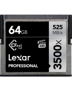 Lexar Professional 3500x CFast 2.0 Card 64GB LC64GCRBAP3500