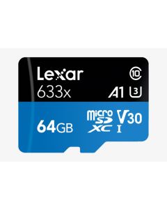 Lexar® High-Performance 633x microSDHC™/microSDXC™ UHS-I Cards 64GB LSDMI64GBB633A