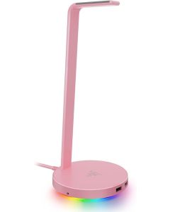Razer Base Station V2 Chroma - Chroma Enabled Headset Stand with USB 3.1 Hub and 7.1 Surround Sound - Quartz - FRML Packaging