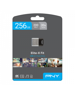 PNY Elite-X Fit USB 3.1 Flash Drive 256GB P-FDI256EXFIT-GE