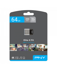 PNY Elite-X Fit USB 3.1 Flash Drive 64GB P-FDI64GEXFIT-GE