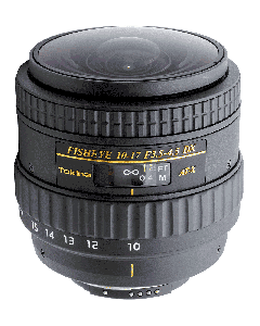 Tokina AT-X107 F3.5-4.5 DX Fish Eye NH NAF