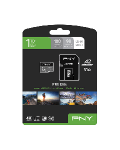 PNY PRO Elite Class 10 U3 V30 microSD Flash Memory Card 1TB P-SDU1TBV32100PRO-GE