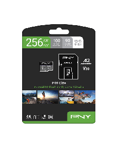 PNY PRO Elite Class 10 U3 V30 microSD Flash Memory Card 256GB P-SDU256V32100PRO-GE