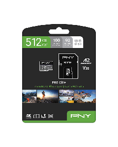 PNY PRO Elite Class 10 U3 V30 microSD Flash Memory Card 512GB P-SDUX512U3100PRO-GE