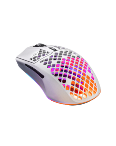 Steelseries 62608 Aerox 3 Wireless Lightweight Rechargeable Mouse (Bluetooth, 2.4GHz)  - White