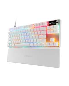 Steelseries 64898 Apex Pro TKL Omnipoint Keyboard US + Magnetic Wrist Rest (Gen 3) - White