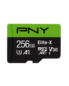 PNY Elite-X Class 10 U3 V30 microSD Flash Memory Card 256GB P-SDU256U3100EX-GE