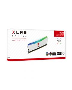PNY Technologies Pny 8Gb Xlr8 Gaming Epic-X White Rgb Ddr4 3200Mhz Desktop Memory MD8GD4320016XRGBW