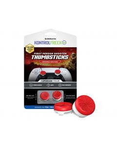 KontrolFreek Inferno Edition FPS Thumbsticks for PS5 - Red/White