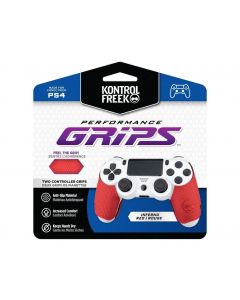 KontrolFreek Performance Grips for PS4 - Red