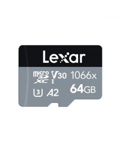 Lexar® Professional 1066x microSDXC™ UHS-I Cards SILVER Series 64GB LMS1066064G-BNANG