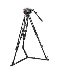 Manfrotto 509HD Video Head & 545GB Aluminum Tripod Pro Ground-Twin Kit 100