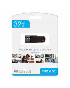 PNY Attaché 4 USB 2.0 Flash Drive 32GB P-FD32GATT4-GE