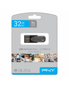 PNY Turbo Attaché 4 USB 3.0 Flash Drive 32GB P-FD32GTBAT4-GE