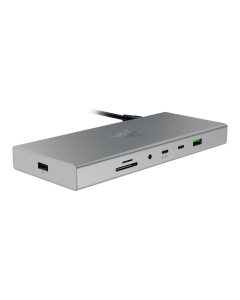 Razer USB 4 Dock – USB Type C 14-in-1 Multiport Adapter Mercury White - UK/SG/HK/MY Packaging